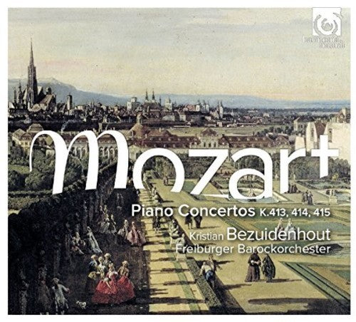 the album cover for Mozart / Bezuidenhout - Piano Concertos K413-415