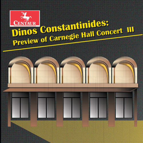 the album cover for Constantinides / Leggatt / Cox / Gurt - Dinos Constantinides: Preview Of Carnegie Hall
