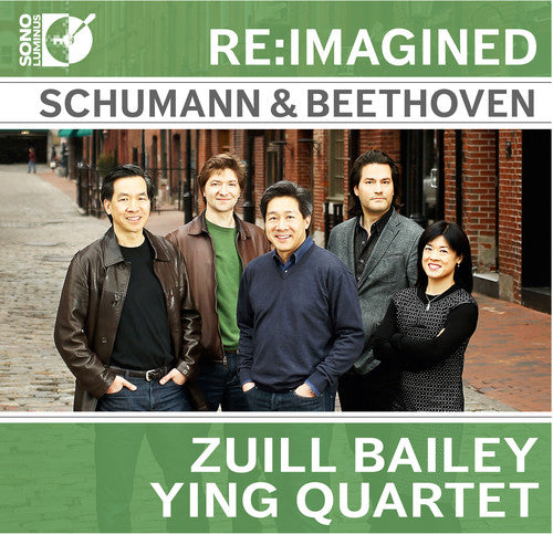 the album cover for Beethoven / Schumann / Ying Quartet - Re-Imagined: Schumann & Beethoven for Cello