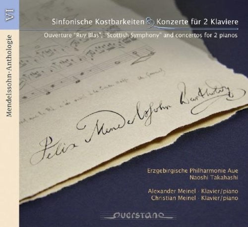 the album cover for Mendelssohn / Erzgebirgische Philharmonie Aue - Mendelssohn Anth. VI: Sinfonische Kostbarkeiten