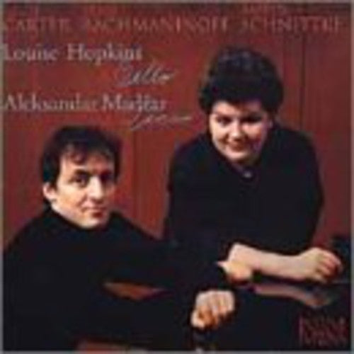 the album cover for Schnittke/Carter/Rachmaninoff - 20th Century Sonatas for Cello & Piano
