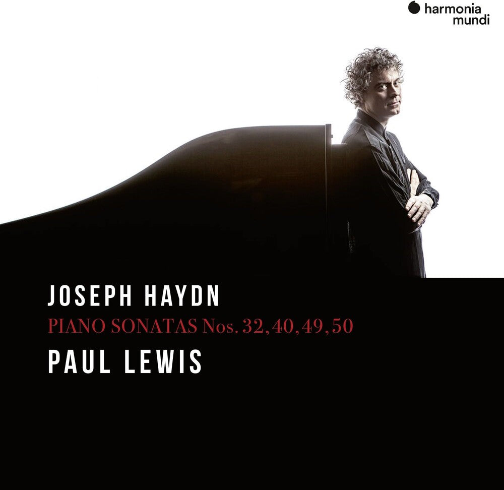 the album cover for Paul Lewis - Haydn: Piano Sonatas Nos.32, 40, 49 & 50