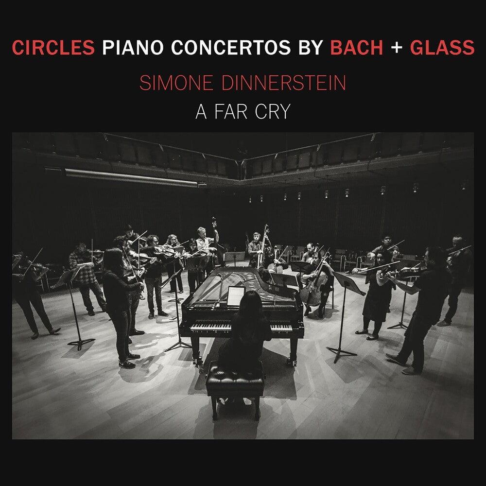 the album cover for Simone Dinnerstein - Circles - Piano Concertos By Glass + Bach