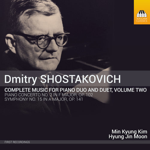 the album cover for Hyung Jin Moon - Dmitry Shostakovich: Complete Music for Piano Duo and Duet Vol 2