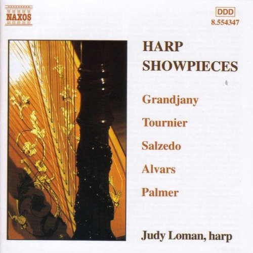the album cover for Judy Loman - Harp Showpieces / Various