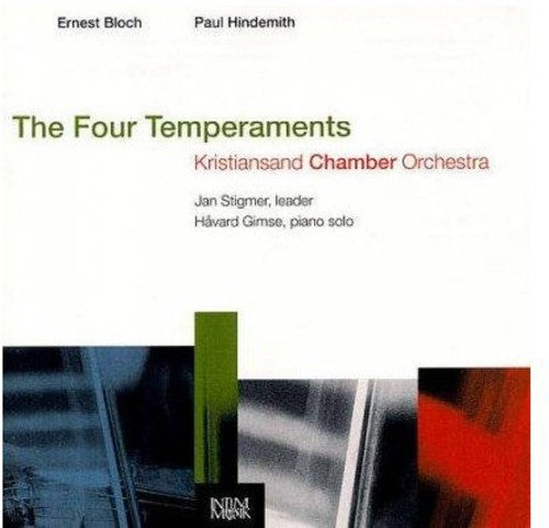 the album cover for Hindemith / Bloch / Gimse / Stigmer - 4 Temperaments / 2 Concerto Grossi
