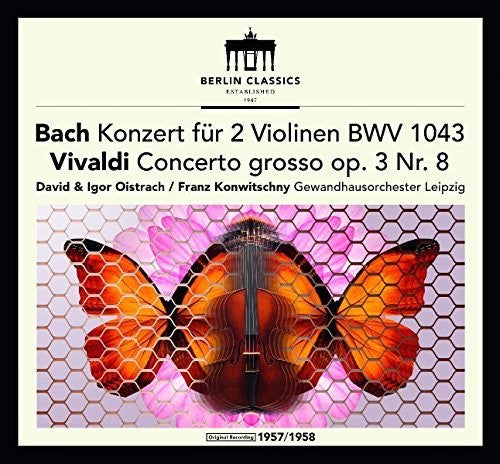 the album cover for J Bach S / Franck / Oistrach / Konwitschny - Bach & Vivaldi: Violin Concertos