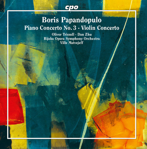 the album cover for Rijeka Opera Orhcestra - Boris Papandopulo: Piano Concerto No 3 & Violin Concerto