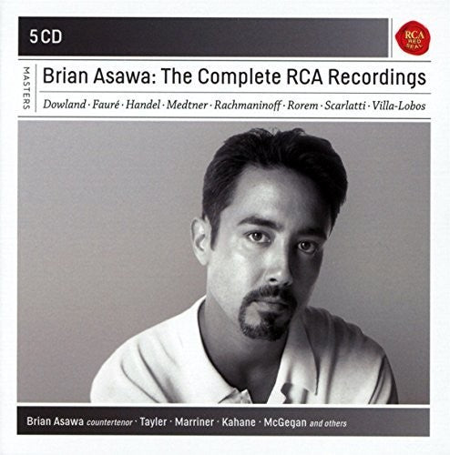 the album cover for Dowland / Faure / Handel / Asawa - Brian Asawa: The Complete RCA Recordings