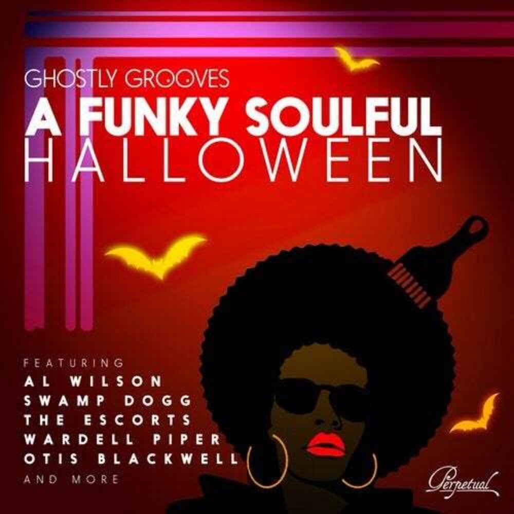 the album cover for Ghostly Grooves A Funky Halloween / Various - Ghostly Grooves: A Funky Soulful Halloween
