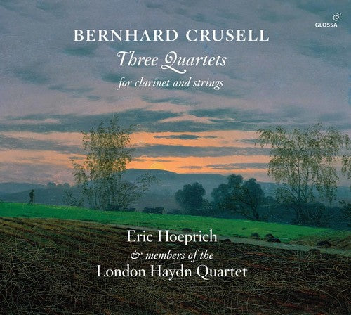 the album cover for Jonathan Manson - Bernhard Crusell: Three Quartets for Clarinet