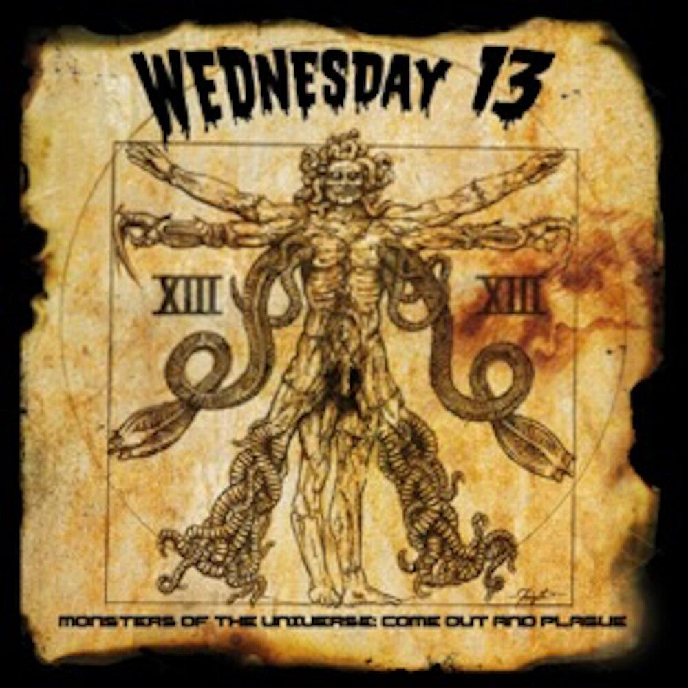 the album cover for Wednesday 13 - Monsters Of The Universe: Come