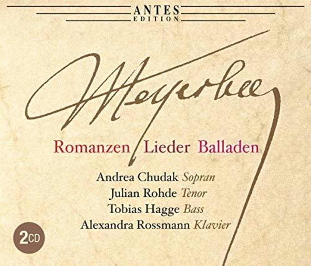 the album cover for Meyerbeer / Chudak / Rossmann - Romanzen & Lieder & Balladen