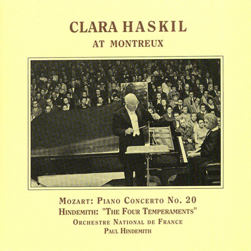 the album cover for CLARA HASKIL - Clara Haskil at Montreux
