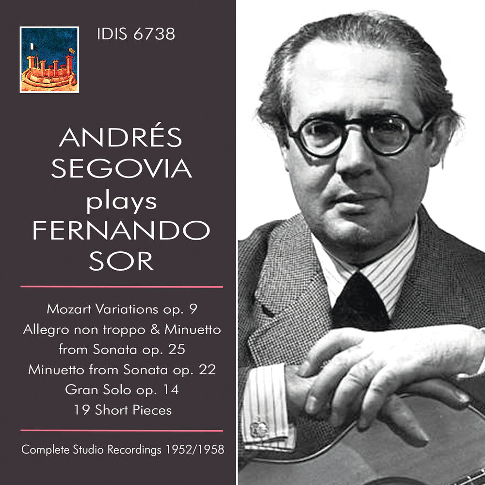 the album cover for Sor / Segovia - Andres Segovia Plays Sor
