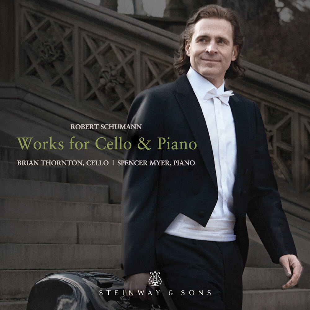 the album cover for Schubert / Thornton / Myer - Works for Cello & Piano