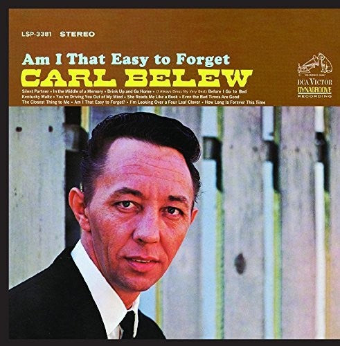the album cover for Carl Belew - Am I That Easy to Forget