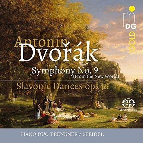 the album cover for Dvorak / Trenkner / Speidel - Symphony 9 & Slavonic Dances 46