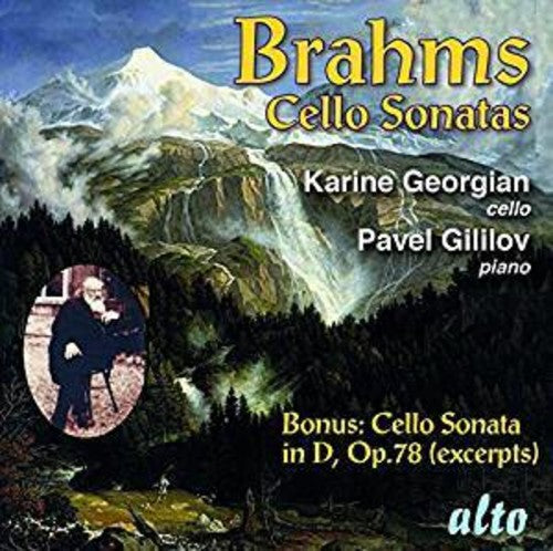 the album cover for Karine Georgian / Gililov,Pavel - Brahms: Cello Sonatas