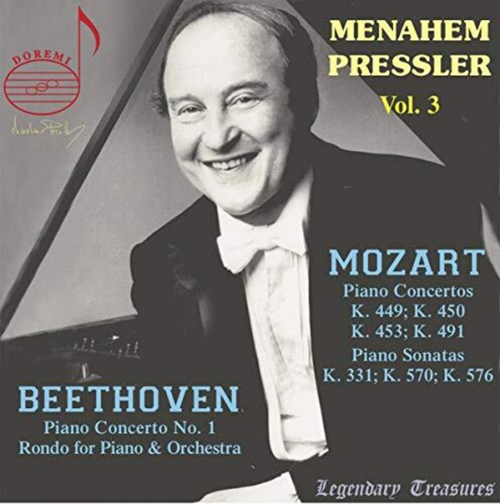 the album cover for Beethoven / Pressler / Seipenbusch - Menahem Pressler 3
