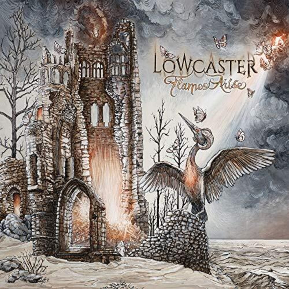 the album cover for Lowcaster - Flames Arise