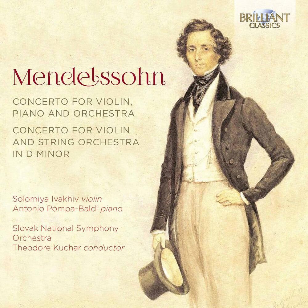 the album cover for Mendelssohn / Ivakhiv / Kuchar - Concerto for Violin