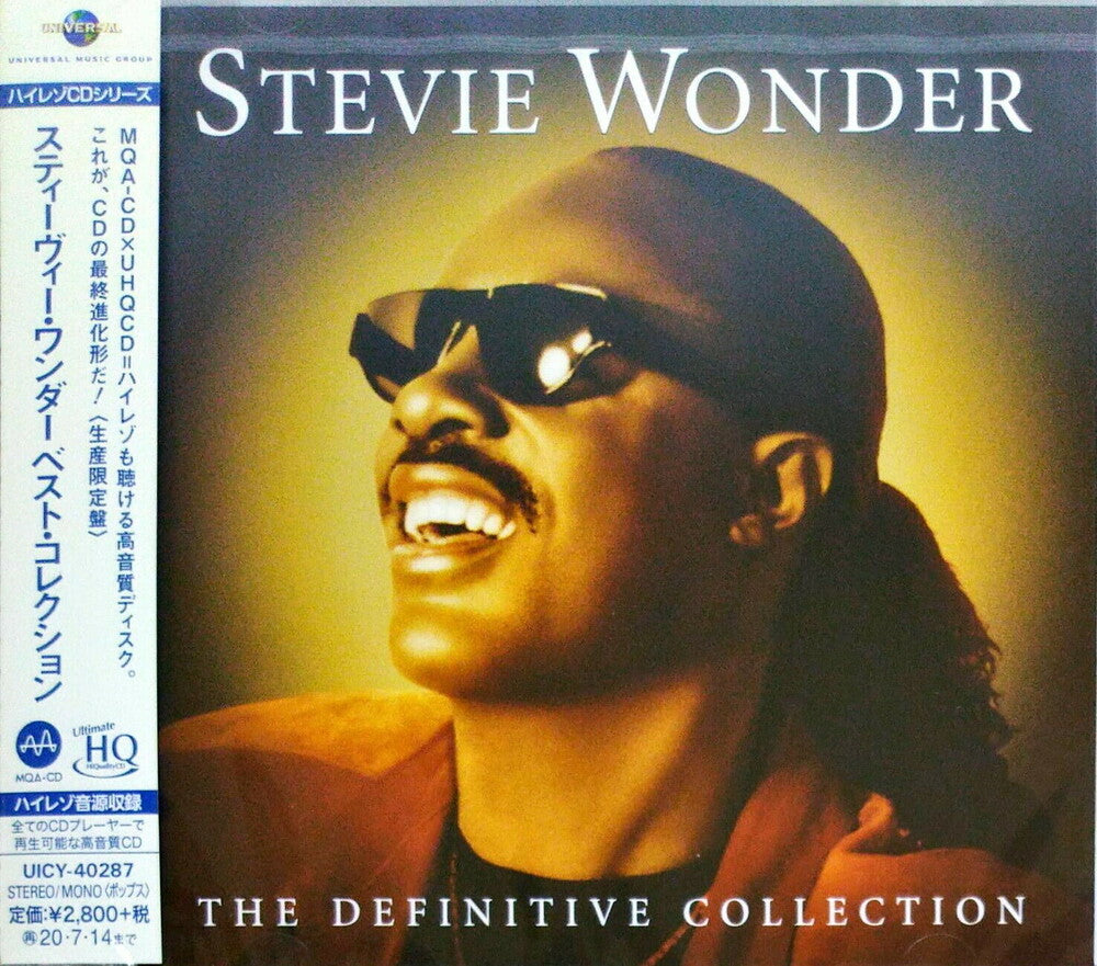 the album cover for Stevie Wonder - The Definitive Collection (SHM-CD / UHQ-CD/ MQA-CD /DSD-MASTER)