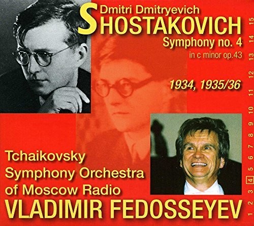 the album cover for Shostakovish / Fedosseyev - Symphony 4