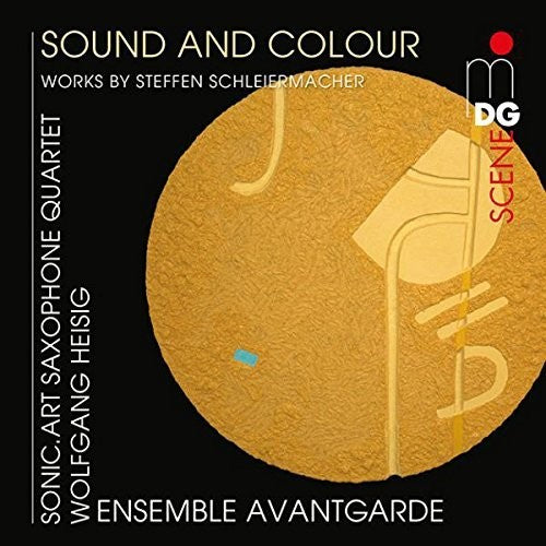 the album cover for Steffen Schleiermacher / Ensemble Avantgarde - Sound & Colour