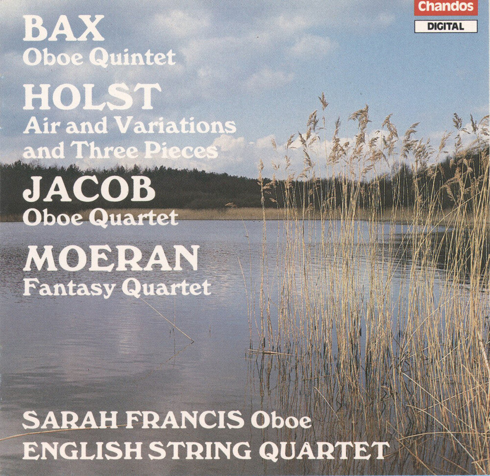 the album cover for Bax / Jacob / Moeran / Francis / Eng String Qt. - English Music For Oboe & Strings