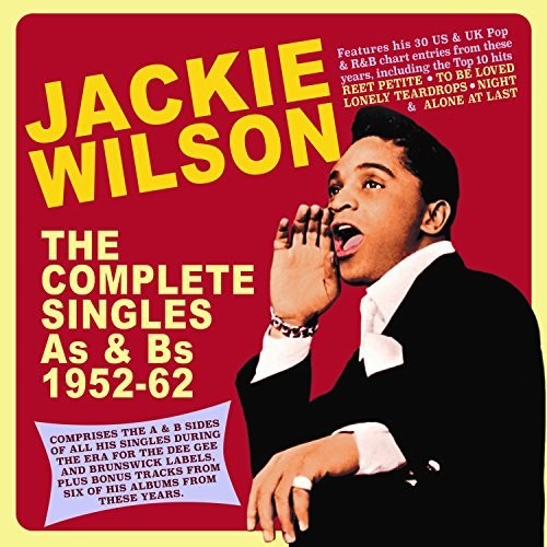the album cover for Jackie Wilson - Complete Singles As & Bs 1952-62
