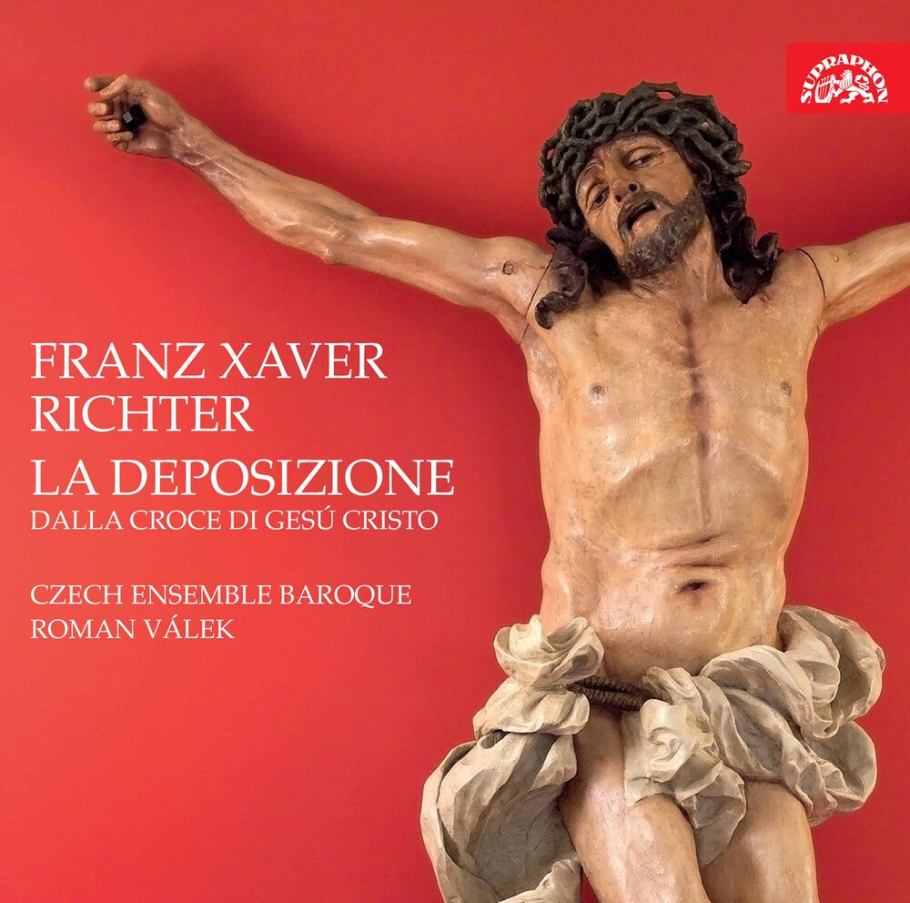 the album cover for Richter / Roman Valek / Czech Ensemble Baroque - Richter: La Deposizione Dalla Croce Di Gesu Cristo