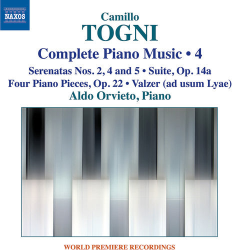 the album cover for Togni / Orvieto - Complete Piano Music 4