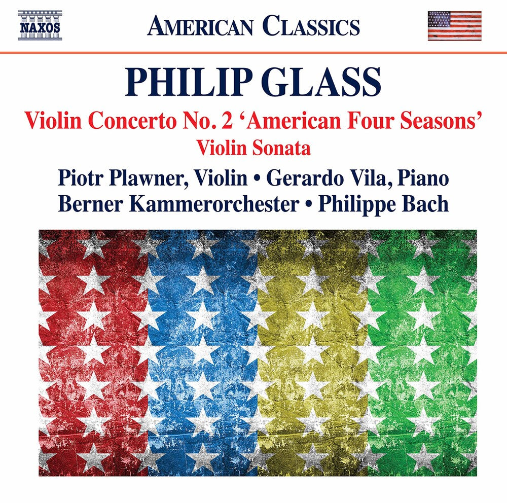 the album cover for Glass / Berner Kammerorchester / Vila - Violin Concerto 2
