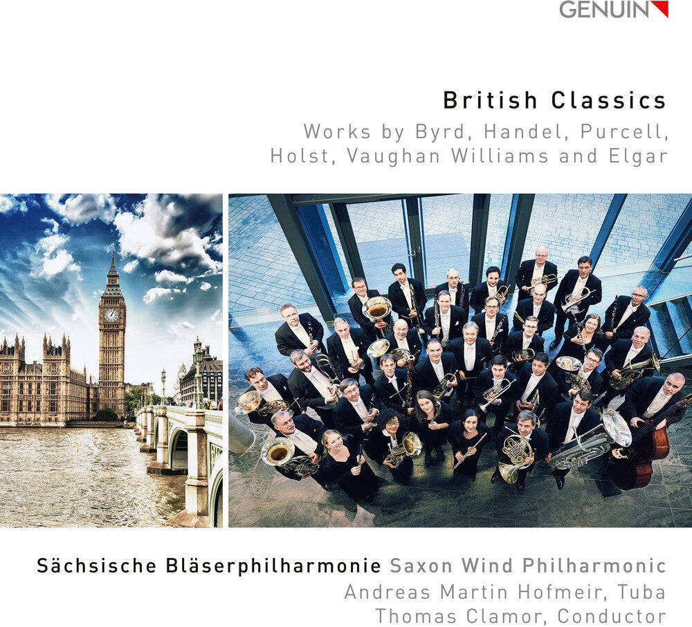 the album cover for Byrd / Sachsische Blaserphilharmonie / Hofmeir - British Classics