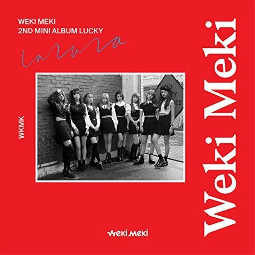 the album cover for Weki Meki - Lucky (Weki Version)