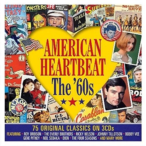 the album cover for American Heartbeat The 1960s / Various - American Heartbeat: The 1960s / Various