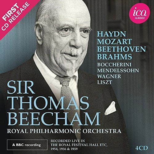 the album cover for Beethoven / Young - Sir Thomas Beecham Live