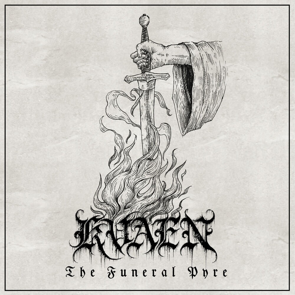 the album cover for Kvaen - The Funeral Pyre