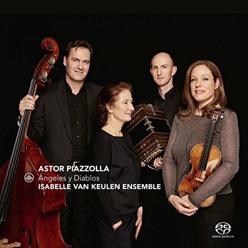 the album cover for Isabelle van Keulen Ensemble - Angeles & Diablos