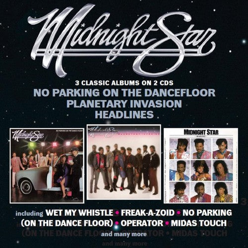 the album cover for Midnight Star - No Parking On The Dancefloor / Planetary Invasion / Headlines