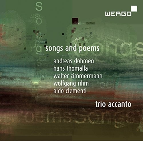 the album cover for Zimmermann / Trio Accanto - Songs & Poems