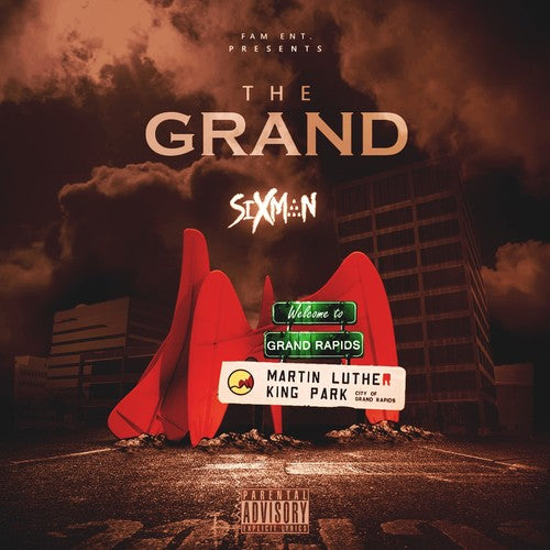 the album cover for Sixman - The Grand
