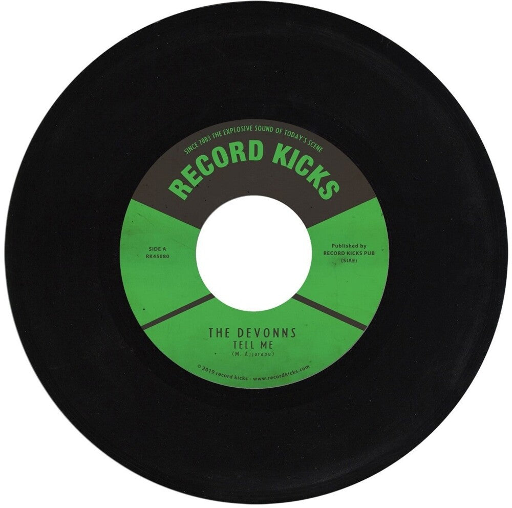 the album cover for Devonns - Tell Me / Tell Me (Instrumental)