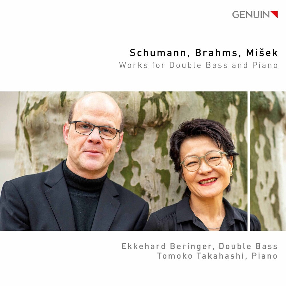 the album cover for Brahms / Beringer / Takahashi - Works for Double Bass & Piano