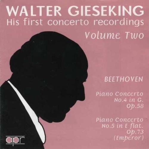 the album cover for WALTER GIESEKING - First Concerto Recordings 2