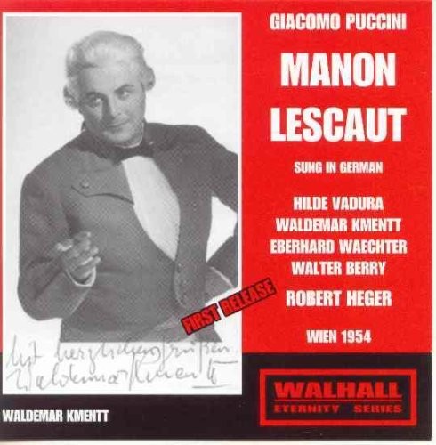the album cover for Kmentt - Manon Lescaut