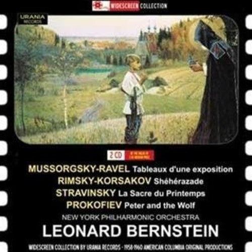 the album cover for New York Philharmonic / Bernstein - Pictures At An Exhibition