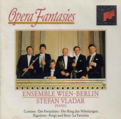 the album cover for Stefan Vladar - Opera Fantasies / Ensemble Wiende