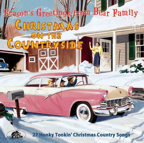 the album cover for Christmas On The Countryside 27 Honky / Various - Christmas On The Countryside: 27 Honky Tonkin' Christmas Country Songs